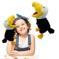thumbnail image 2 of Puppets Parrot Hand Puppet,13.8" Animal Puppets Hand Puppets Bird Stuffed Animal Hand Puppets for Kids with Movable Mouth,Puppet Plush Multi-Color Toys Bird Puppet Role Play Teaching, 2 of 9