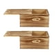 thumbnail image 2 of Organizer Storage 2Pcs Wooden Sliding Boxes Classic Design For Household Items Brown 20x10x10CM Home Storage, 2 of 5
