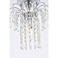 thumbnail image 6 of Elegant Lighting Falls 1 Light Chrome Flush Mount Clear Royal Cut Crystal, 6 of 8
