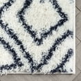 thumbnail image 4 of Well Woven Celeste Lagos Modern Shag Geometric Blue Thick 5'3" x 7'3" Area Rug, 4 of 7