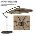 thumbnail image 4 of 10ft Heavy Duty Patio Hanging Offset Cantilever Patio Umbrella with Crank & Cross Base, 4 of 9