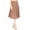 Mocha, variant on Women's Solid Flared Lightweight Elastic High Waist Midi A-line Skirt