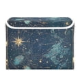 thumbnail image 7 of Yayeee Collapsible Storage Bin with Lid Fabric Closet Decorative Basket with Handles, Dark Star Map, 7 of 7