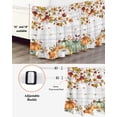 thumbnail image 3 of Thanksgiving Bed Skirt Queen Size 16 Inch Drop, Pumpkin Sunflower Fall Leaf Wood Grain Wrap Around Dust Ruffle Bedskirts, Wrinkle & Fade Resistant Easy Fit Bedskirt with Adjustable Elastic, 3 of 8