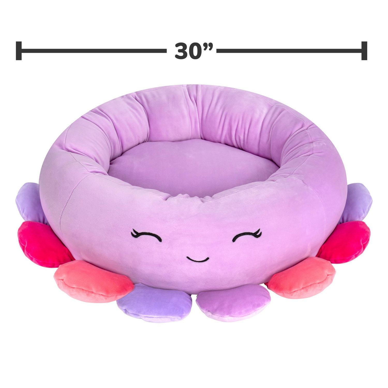 Squishmallows Dog Bed - Cat Bed - Beula the Octopus (Multiple Sizes)