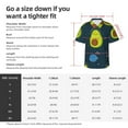 thumbnail image 6 of Lsque Avocado in Space pattern Hawaiian Shirt for Men, Unisex Summer Beach Casual Short Sleeve Button Down Shirts-X-Large, 6 of 9