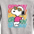 thumbnail image 3 of Peanuts - Groovy Stacked - Toddler And Youth Crewneck Fleece Sweatshirt, 3 of 6