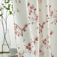 thumbnail image 4 of THD Yasmine Floral Room Darkening Rod Pocket Light Filtering Curtain Panels - Set of 2, 4 of 7