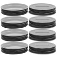 thumbnail image 2 of Coin Slot Mason Jar Lids 12pcs, Metal Replacement Lids for 70mm Jars, Money Saving & Canning Jar Accessories, 2 of 2