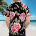 thumbnail image 6 of High Quality Hawaiian Shirts for Men Short Sleeve Aloha Beach Shirt Floral Summer Casual Button Down Shirts Blouses HYJWFG, 6 of 7