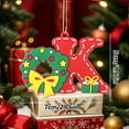 thumbnail image 2 of HYLLai English Uppercase Letter Christmas Ornaments, Customizable Decor for Personalized Tree Messages and Holiday Home Accents (K, 2 of 2