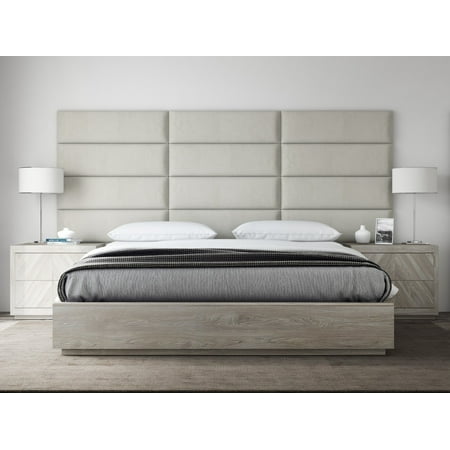 Vant Upholstered Headboards Accent Wall Panels Packs Of 4 Vant Upholstered Headboards Accent Wall Panels Packs Of 4 Suede Neutral 39 Wide X 11 5 Height Easy To Install Twin King Size Headboard