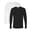 Black+White 2 Pack, variant on Next Level Unisex Cotton Long Sleeve T-Shirt 100% Combed Ring-spun Cotton Crewneck Tee Shirts (Black , L)