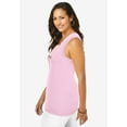 thumbnail image 3 of Jessica London Women's Plus Size Scoop-Neck Sweater Tank, 3 of 5