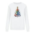 thumbnail image 6 of Christmas Sweatshirts for Womens Fashion Xmas Tree Printed Shirts Christmas Clothing Loose Plus Size Blouses Tops Winter Long Sleeve Crewneck Sweaters Pullover, 6 of 6