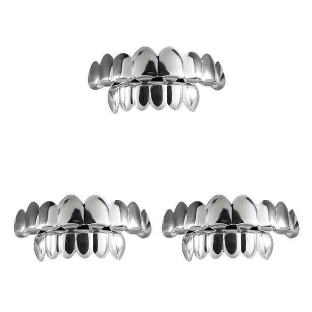 Wosthever Conjunto de regalo de accesorios de hip hop de diente dorado grande de mascarada de terror falso de Halloween Type8 NO8 Wosthever CBP079817