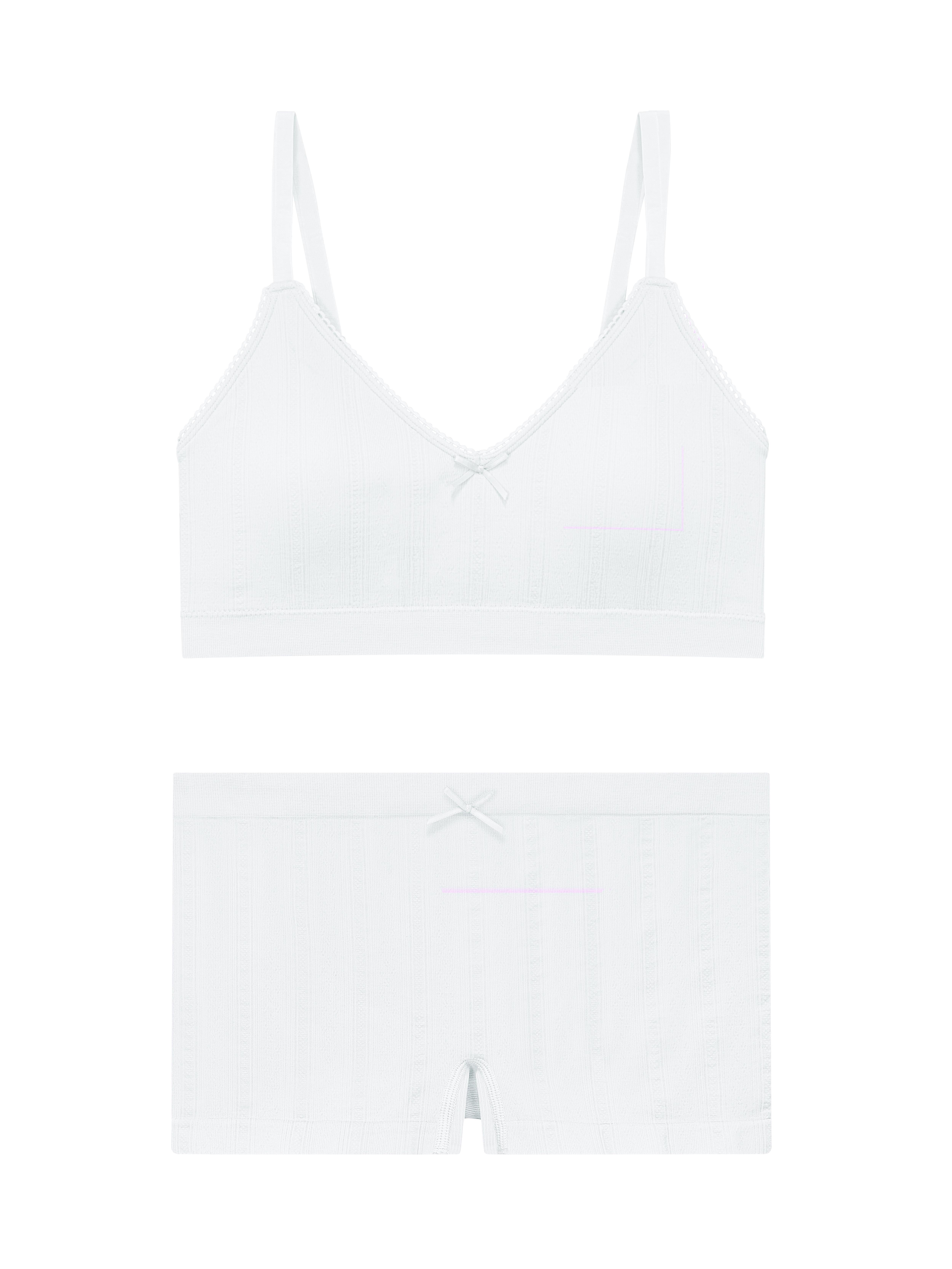 No Boundaries Seamless Triangle Bralette & Boyshort Set, 2-Piece, Women's XS-XXXL