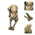 thumbnail image 3 of Miangastore Golden Brass Dog Statue for Decor Simple and Delicate Desktop Ornament 1 Piece, 3 of 8