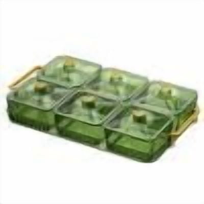 YFTDEF Compartmentalized Platter, Multifunctional Snack Tray, High Value Food Storage, Ideal for Nuts, Dried Fruits, and Candies, Perfect for Home Living Room and Gatherings