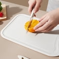 thumbnail image 6 of Ikohbadg Travel Cutting Board Set, Kitchen Small Tool Chopping Board, 4 Pcs Portable Mini Camping Plastic Cutting Board Set & Stainless Steel Knife with Sheath, Fruits & Vegetable Peeler, White, 6 of 9