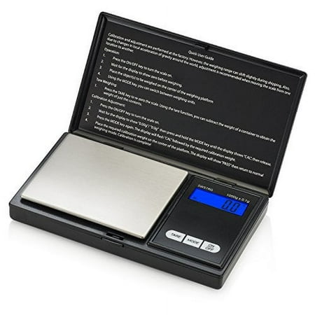 

Smart Weigh Digital Pocket Gram Scale 1000g x 0.1 Grams Digital Gram Scale Jewelry Scale Food Scale Medicine Scale Kitchen Scale Black Battery Included
