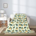thumbnail image 2 of Rateoe Cartoon Turtles Pattern Flannel Throw Blanket, Ultra-soft Blanket for Bed, Couch, Car, Hypoallergenic Anti-pilling blanket-80"x60"(Vertical), 2 of 6