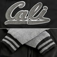 thumbnail image 4 of Men's Athletic California Sherpa Fleece Lined Cali Zip Up Hoodie Jacket (Black Charcoal, 2XL), 4 of 4