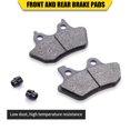 thumbnail image 3 of MWMNUN Pastillas de freno delanteras y traseras para Harley Davidson Softail Fat Boy Heritage Classic FLHRCi Road King Classic Touring FLHT Road Glide Dyna Electra Glide Sportster XLH883R/2000-2007, 3 of 5