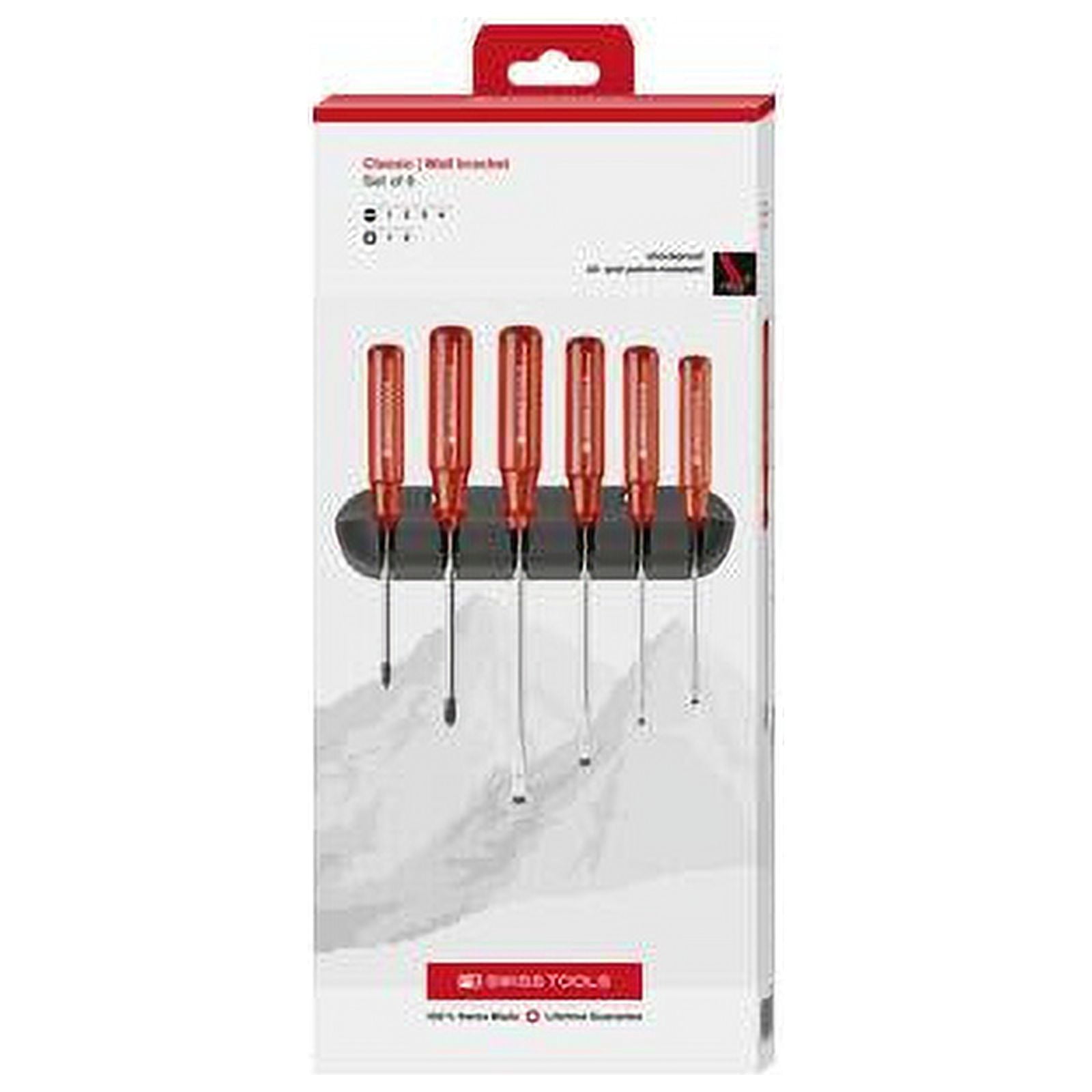 PB Swiss Tools PB 244.CBB Classic Screwdriver Set, Slotted & Phillips