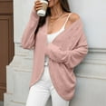 thumbnail image 6 of biudgviw Cardigan Sweaters for Women Trendy Long Sleeve Open Front Jacquard Cover Ups Comfy Casual Loose Fit Fall Outwear, 6 of 7