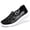 Black, variant on CHICVOMEY Breathable Lace Mesh Slip On Shoes for Women Lightweight Soft Sole Comfort Walking Sneakers Non Slip Casual Loafers for Everyday and Outdoor Activities