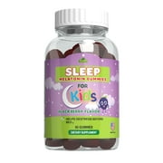 Melatonin kids Gummies by Alfa Vitamins with 2.5mg for faster & better sleep - 100% drug-free - 60 Gummies