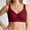 Wine, variant on Lumistal Push Up Bra Thin Wireless Comfort Breathable High Support Bra Sagging Side Breast Seamless Control Minimizer Bras Sports Bras for Women XL
