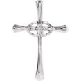 thumbnail image 5 of Cross Pendant with Diamond in 14k White Gold, 5 of 5