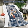 thumbnail image 2 of Dallas Football Blanket Gifts for Men Women Boys Kids Fleece Throw Blanket for Couch Bed Living Room, 60" x 50", 2 of 4