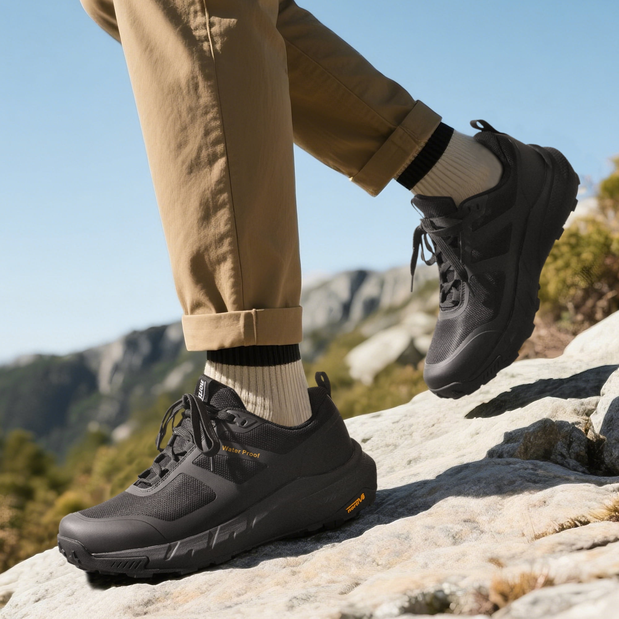 Nortiv 8 Men's Waterproof Hiking Shoes - Durable, Lightweight Outdoor Trekking Footwear for Men, Comfortable & Slip-Resistant
