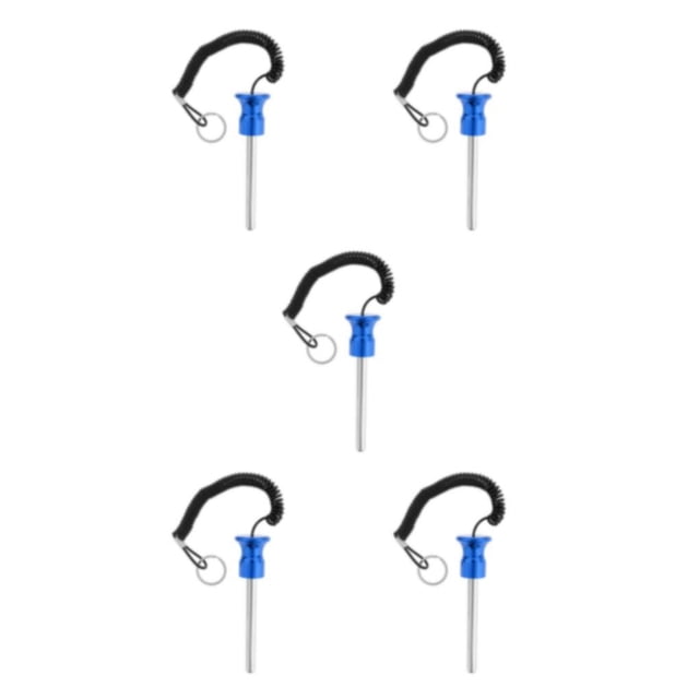 Maytalsory Magnetic Weight Stack Pin with Pull Parts Rope Replacement Blue 10x105mm 5Set