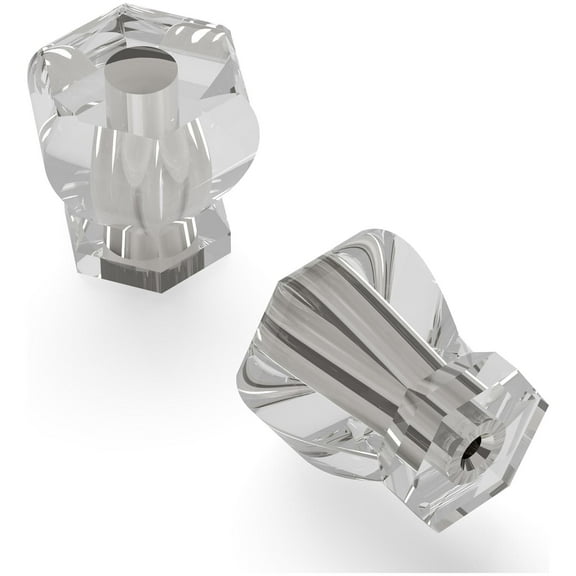 Hickory Hardware Crystal Palace Collection Knob 1-3/16 Inch Diameter Crysacrylic with Polished Nickel Finish