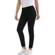 thumbnail image 1 of Jeans elásticos ajustados de tiro medio de color con bolsillo real de 98% algodón de color para mujer (estándar y grande) Black-butt Lift6, 1 of 5