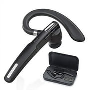 Bluetooth Headset, Wireless Bluetooth Earpiece V4.1 8-10 Hours Talktime Stereo Noise Cancelling Mic, Compatible iPhone Android Cell Phones Driving/Business/ Office (Black)