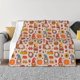 thumbnail image 1 of Fotbe Fall Thanksgiving Manta de Franela con Estampado, Manta Ultrasuave para Cama, Sofá, Auto, Hipoalergénica y Antibolitas-40"x30", 1 of 6