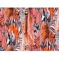 thumbnail image 2 of Zelouf Print On Ity  , Sewing, DIY, Crafts Fabric by the Yard, 988 Blk/coral, 5 Yard, 2 of 2