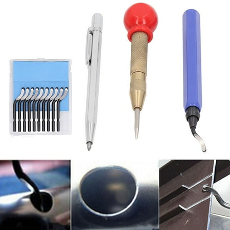 

Deburring Tool Kit Burr Removal Blades With Hole Puncher Scribing Pen