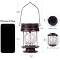 thumbnail image 2 of Solar Lanterns Outdoor - Hanging Solar Landscape Lights Waterproof Table Lamps with Retro Design, LEDs Fairy String Lights for Patio, Garden, Yard, and Pathway Decoration(2 Pack), 2 of 7