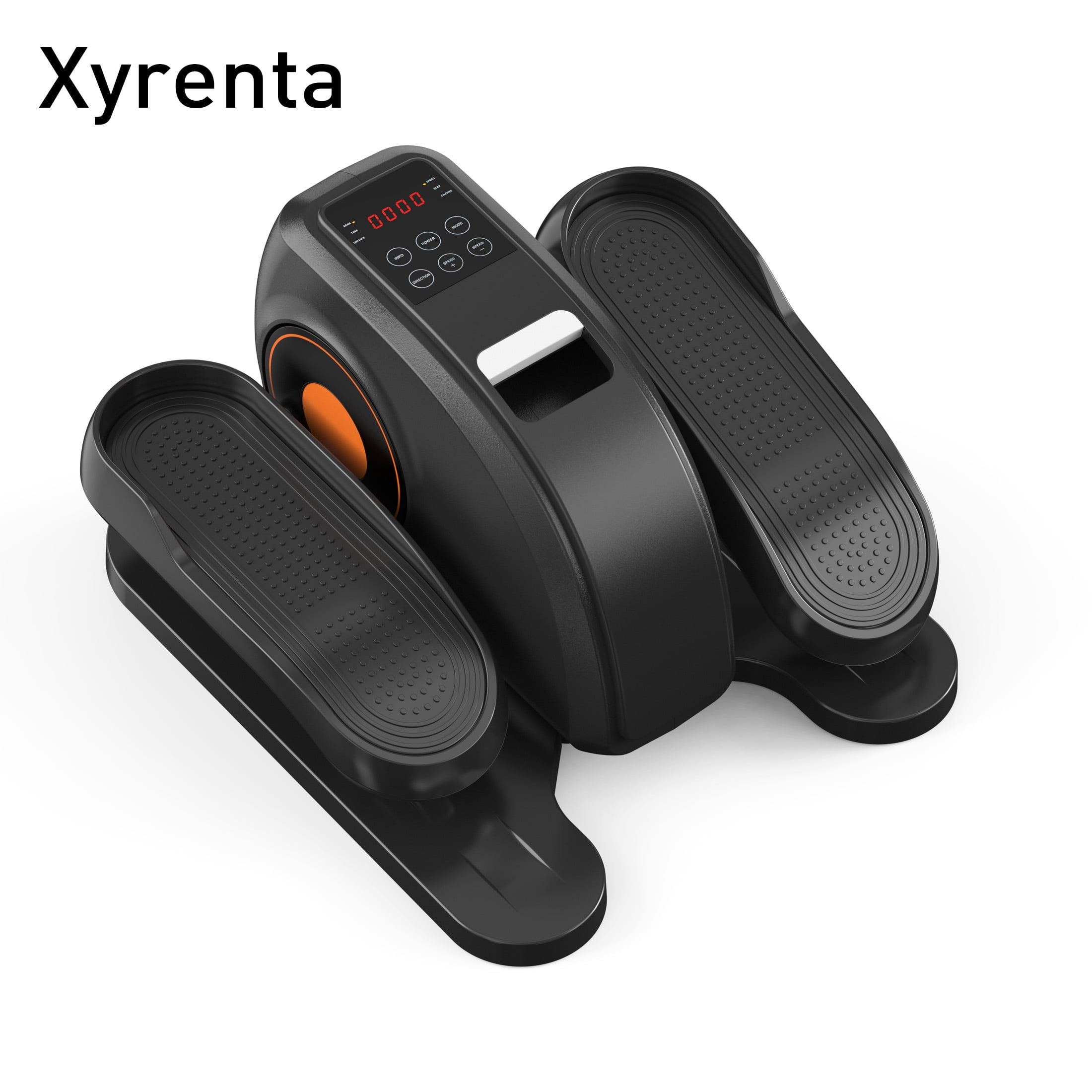 Xyrenta Quiet Compact Under Desk Elliptical Machine Electric Leg Exerciser Adjustable Speed LED Display Great for Seniors and Office Fitness
