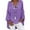 Purple Tops Women Oversized, variant on CZHJS Back to School Clothes Under $10 Plus Size Tops Trendy Western Tops for Ladies V-Neck Pullover Loose Tunic Long Sleeve T Shirts Solid Color Sweatshirts Womens Fall Fashion Purple XXXL