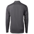 thumbnail image 3 of Men's Cutter & Buck Black Nashville SC DryTec Virtue Eco Pique Micro Stripe Recycled Quarter-Zip Pullover Top, 3 of 3