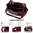 thumbnail image 4 of Sunyuer Vintage Chic Large Capacity PU Leather Shoulder Bag for Women - Stylish Slouchy Hobo Purse, 4 of 9