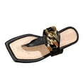 thumbnail image 2 of Kmdttou Shoes Women New Summer Flat Bottomed Shoes, Casual Chain Sandals, Comfortable Flip Flops With Comfortable Plantar Fasciitis Arch Support(Size:35-41), 2 of 5