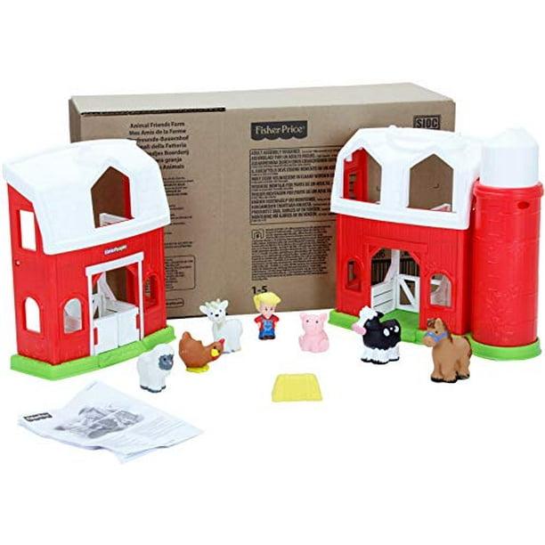 Fisher Price Little People Toddler Toy Animal Friends Farm Playset with Music Sounds and 7 Figures for Pretend Play Ages 1 Years Walmart